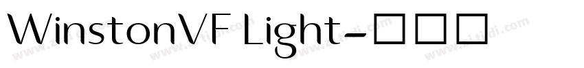 WinstonVF Light字体转换